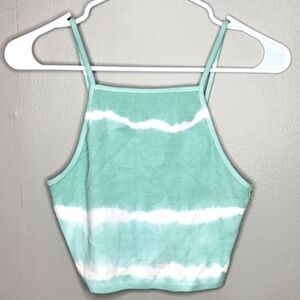 NEW ZARA Sage Crop Top Size Large